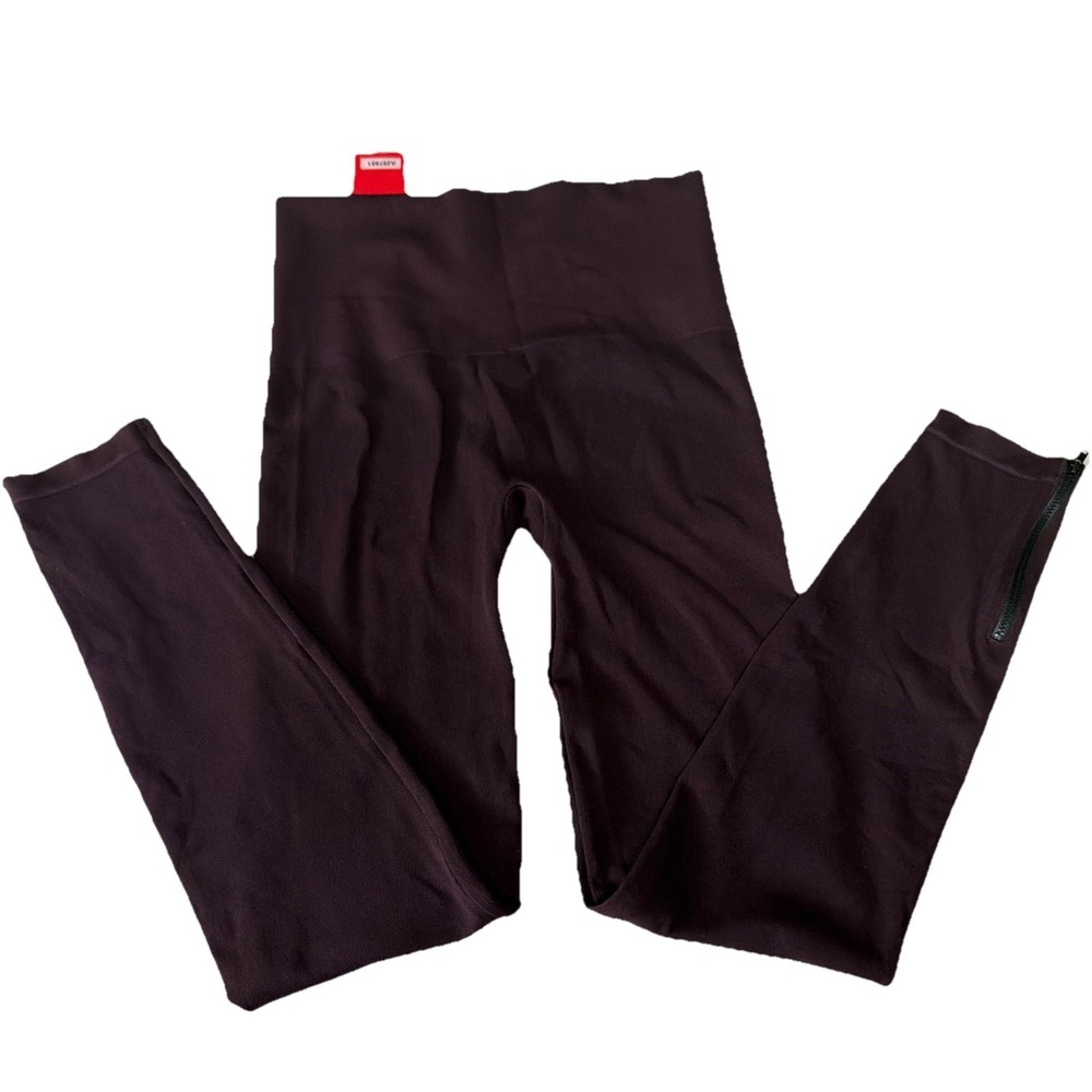 SPANX NWT  Women's High Waist Leggings Full Length ankle Zipper  plus‎ size 1X